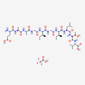 molecular formula C44H75F3N10O16 B10831797 MART-1 (26-35) (human) TFA 