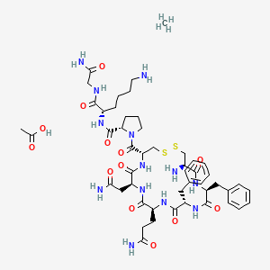 molecular formula C49H73N13O13S2 B10831847 PLV-2 (acetate) 