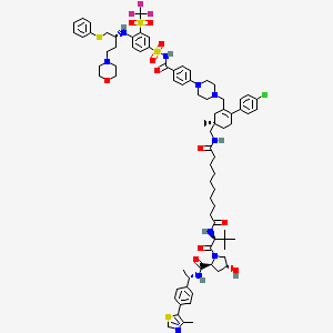 molecular formula C80H102ClF3N10O11S4 B10831864 PZ703b 
