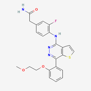 molecular formula C23H21FN4O3S B10831883 D927 