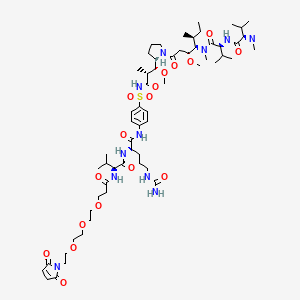molecular formula C61H101N11O17S B10831927 Zovodotin CAS No. 1800462-96-7