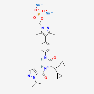 molecular formula C28H35N6Na2O6P B10831949 IL-17 modulator 1 disodium 