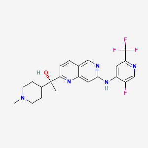 molecular formula C22H23F4N5O B10831968 GFB-12811 