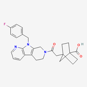 molecular formula C27H28FN3O3 B10831979 ONO-8430506 