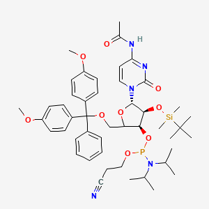 molecular formula C47H64N5O9PSi B10832007 Ac-rC Phosphoramidite 