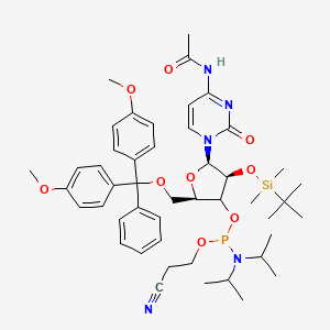 molecular formula C47H64N5O9PSi B10832051 Ac-rC Phosphoramidite 