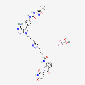 molecular formula C46H50F3N13O8 B10832087 PF15 TFA 