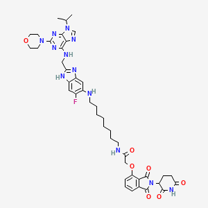 molecular formula C43H51FN12O7 B10832095 PP-C8 