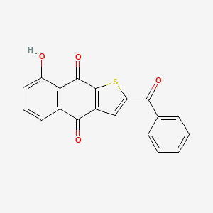 molecular formula C19H10O4S B10832187 2-Benzoyl-8-hydroxybenzo[f][1]benzothiole-4,9-dione 