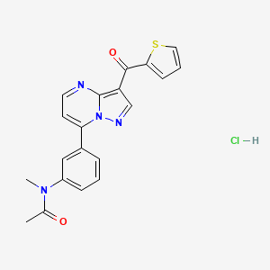 molecular formula C20H17ClN4O2S B10832333 Amitriptyline+ketamine 