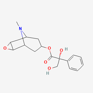 molecular formula C17H21NO5 B10832393 Anisodine 