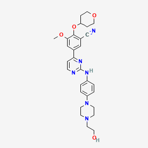 molecular formula C29H34N6O4 B10832868 Aminopyrimidine derivative 8 