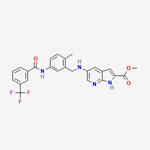 molecular formula C25H21F3N4O3 B10832904 Azaindole derivative 2 