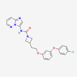 molecular formula C24H22ClN5O3 B10832952 Azetidine urea derivative 2 
