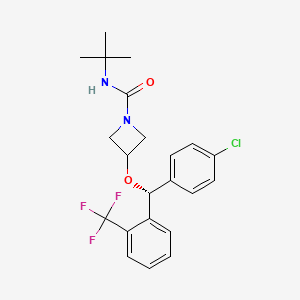 molecular formula C22H24ClF3N2O2 B10832971 ANEB-001 CAS No. 791848-71-0