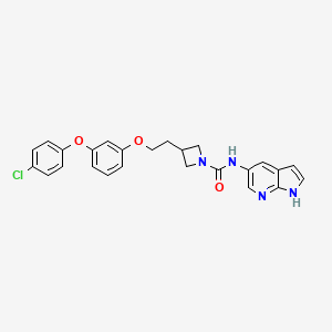 molecular formula C25H23ClN4O3 B10832978 Azetidine urea derivative 3 