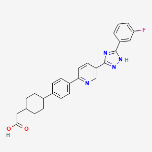 molecular formula C27H25FN4O2 B10832988 Azole derivative 7 