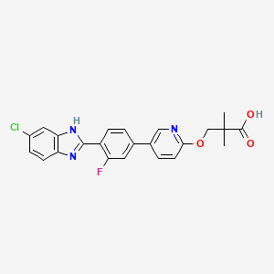 molecular formula C23H19ClFN3O3 B10833016 Azole derivative 6 