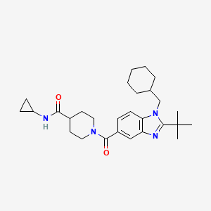 molecular formula C28H40N4O2 B10833082 Benzimidazole derivative 1 