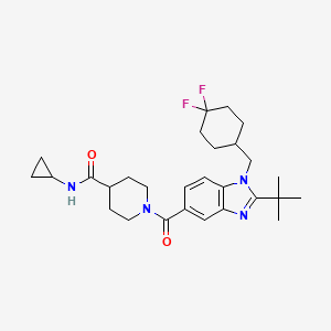 molecular formula C28H38F2N4O2 B10833087 Benzimidazole derivative 2 