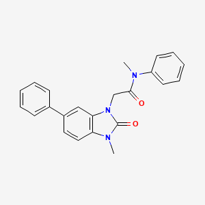 molecular formula C23H21N3O2 B10833093 Benzimidazolone acetamide derivative 2 