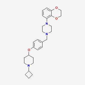 molecular formula C28H37N3O3 B10833095 Benzo[d]oxazol-2(3H)-one derivative 3 