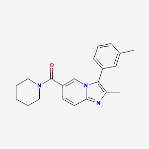 molecular formula C21H23N3O B10833097 Benzimidazole derivative 9 