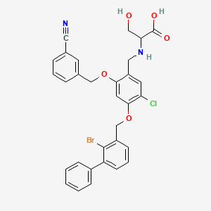 molecular formula C31H26BrClN2O5 B10833134 Benzyl phenyl ether derivative 1 