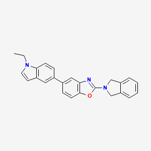 molecular formula C25H21N3O B10833148 Benzoxazole derivative 1 