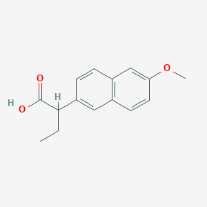 molecular formula C15H16O3 B10833159 2-(6-Methoxynaphthalen-2-yl)butanoic acid 