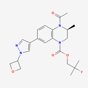 molecular formula C22H27FN4O4 B10833163 Benzothiazepine analog 10 