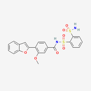 molecular formula C22H18N2O7S2 B10833165 Betais-sulfonylamino derivative 1 