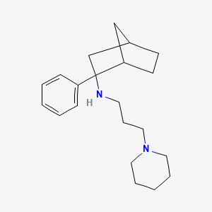 molecular formula C21H32N2 B10833182 Bicyclo-heptan-2-amine derivative 1 