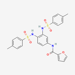 molecular formula C25H23N3O6S2 B10833196 Bis-sulfonamide derivative 1 