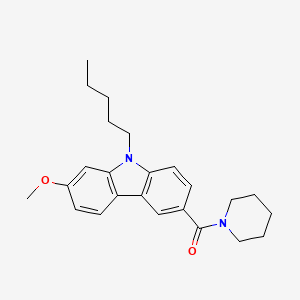 molecular formula C24H30N2O2 B10833233 Carbazole-3-carboxamide analog 1 