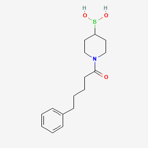 molecular formula C16H24BNO3 B10833246 Boronic acid derivative 6 