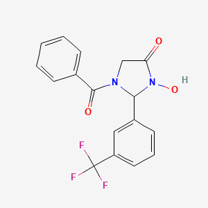 molecular formula C17H13F3N2O3 B10833258 Cyclic hydroxamate derivative 1 