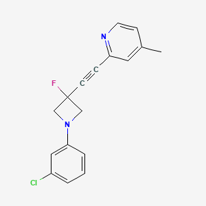 molecular formula C17H14ClFN2 B10833265 Central azetidine derivative 2 