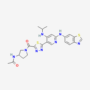 molecular formula C24H26N8O2S2 B10833306 Diaminopyridine analog 4 