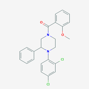 molecular formula C24H22Cl2N2O2 B10833317 Diaryl piperazine derivative 1 