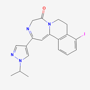 molecular formula C19H19IN4O B10833324 Diazepinone derivative 2 