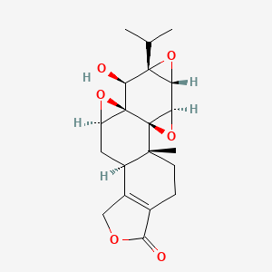 molecular formula C20H24O6 B10833391 Diterpene triepoxide derivative 1 