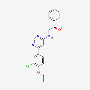 molecular formula C20H20ClN3O2 B10833411 Ethylaminopyrimidine derivative 1 