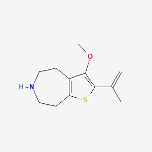 molecular formula C12H17NOS B10833420 Heteroaryl-azepine derivative 8 