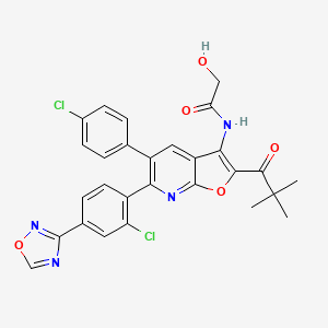 molecular formula C28H22Cl2N4O5 B10833426 Furopyridine derivative 1 