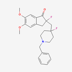 molecular formula C24H27F2NO3 B10833445 Fluorinated donepezil derivative 1 