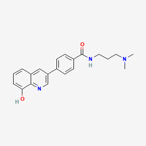 molecular formula C21H23N3O2 B10833461 Hydroxyqunoline analog 3 