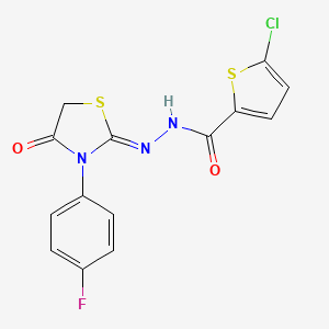 molecular formula C14H9ClFN3O2S2 B10833474 Hydrazide derivative 3 