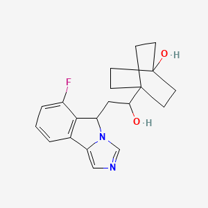 molecular formula C20H23FN2O2 B10833512 Imidazoleisoindoles derivative 1 