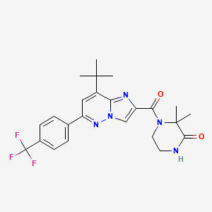 molecular formula C24H26F3N5O2 B10833519 Imidazopyridazine derivative 7 